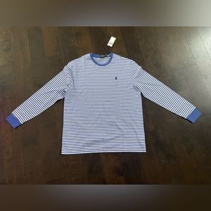 Polo RL men blue stripe classic fit size L